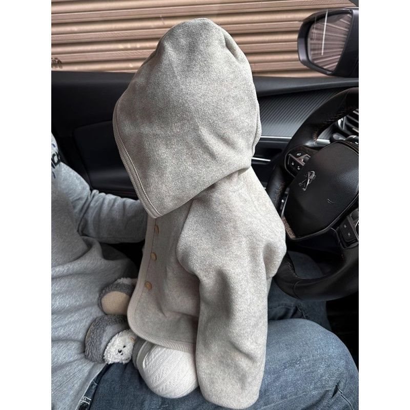 코트 봄과 가을  이른 가을 옷 서양식 캐주얼  후드 아웃 카디건 가을