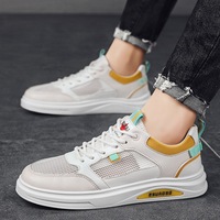Men's Shoes Spring/Summer 2024 New Mesh Small White Shoes Men's Trendy Board Shoes Student Sports and Leisure Trendy Shoes Breathable