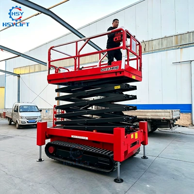 Crawler lift, electric hydraulic Avtomobil fırlanan platformaları - crawler-model-hydraulic-outriggers-deposit-required