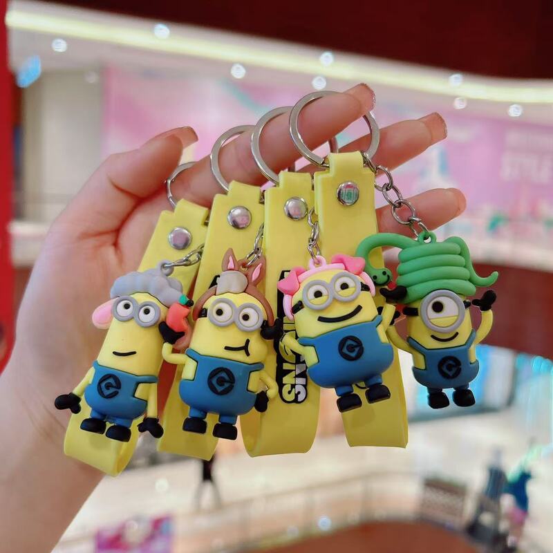 Zodiac Keychain Creative Cute Doll Minions Couple Bag Pendant Birthday Gift Wholesale
