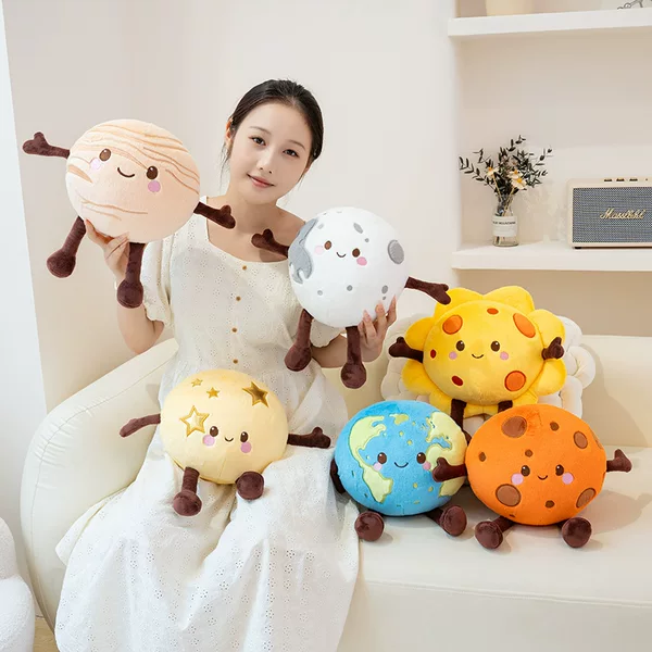 Cross-Border New Model Planet Moon Earth Saturn Mars Venus Plush Toy Doll Pendant