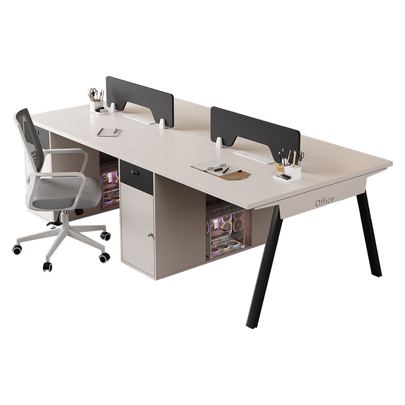 Mesa de personal mesas y sillas combinación simple moderna 2 pares 4 4 6 muebles de oficina personal estación de oficina
