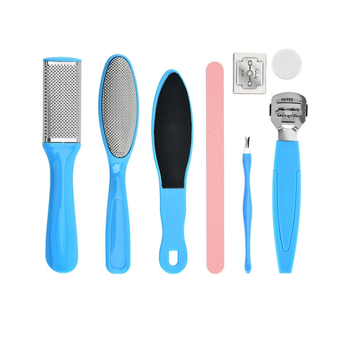 Восемь в одном пилка для ног педикюрный костюм для растирания ног скребок для ног удаление омертвевшей кожи педикюрный инструмент костюм