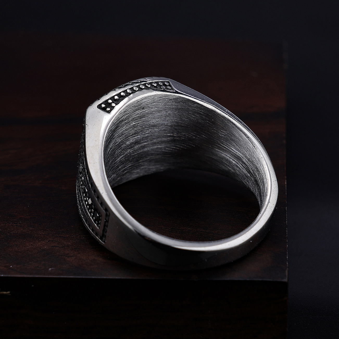 All Seasons Season Men's Gender Hip-Hop Punk Geometric Titanium Steel Men's Rings Punk Rings