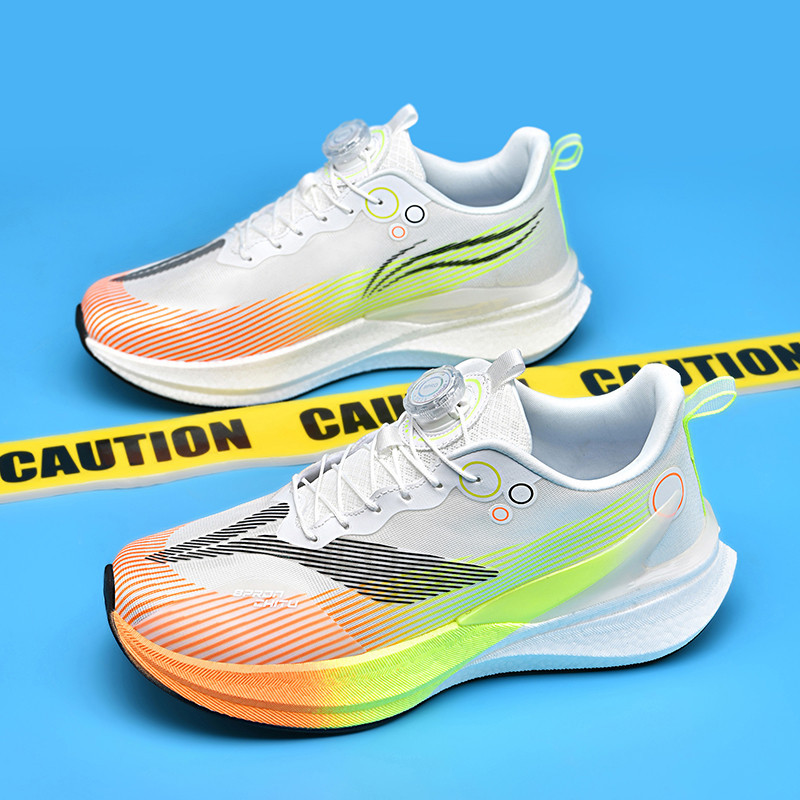 Red Rabbit 8PRO zapatos de correr botón giratorio para hombres y mujeres, exámenes físicos de estudiantes de carreras de carbono de amortiguación de zapatos respirables