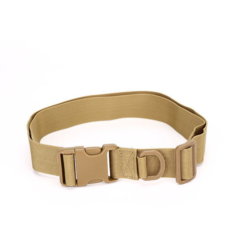 One-second opening tactical belt men's outdoor sports belt mountaineering nylon plastic buckle canvas belt