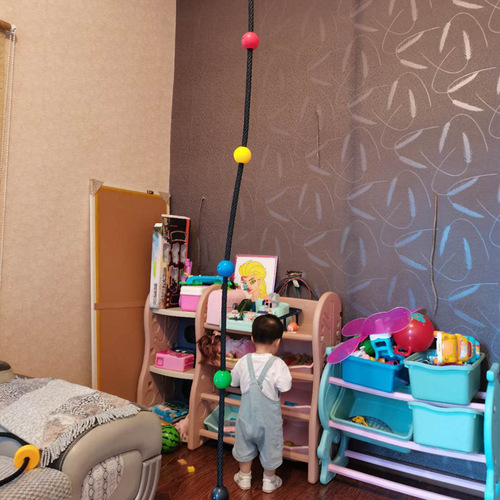 Children's swing accessories climbing rope made of 16mm rope, hand grip ball outdoor expansion soft rope training sensory toy