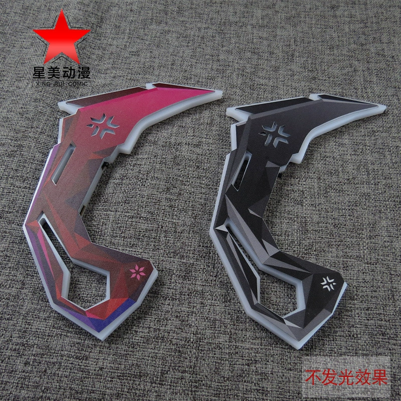 Game peripheral fearless contract VCT claw knife acrylic charging luminous cos toy collection ornament prop model