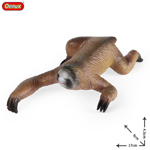 Cross-border simulation animal model children's science and education cognitive solid static sloth long-armed orangutan monkey toy ornaments