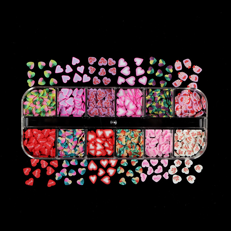 Valentine's Day Cute Sweet Heart Shape Plastic Nail Decoration Accessories 1 Piece display picture 1