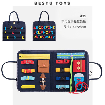 Transfronterizo nuevos juguetes de educación temprana fieltro aderezo educativo Learning Board cartas extraíble tablero ocupado de los niños