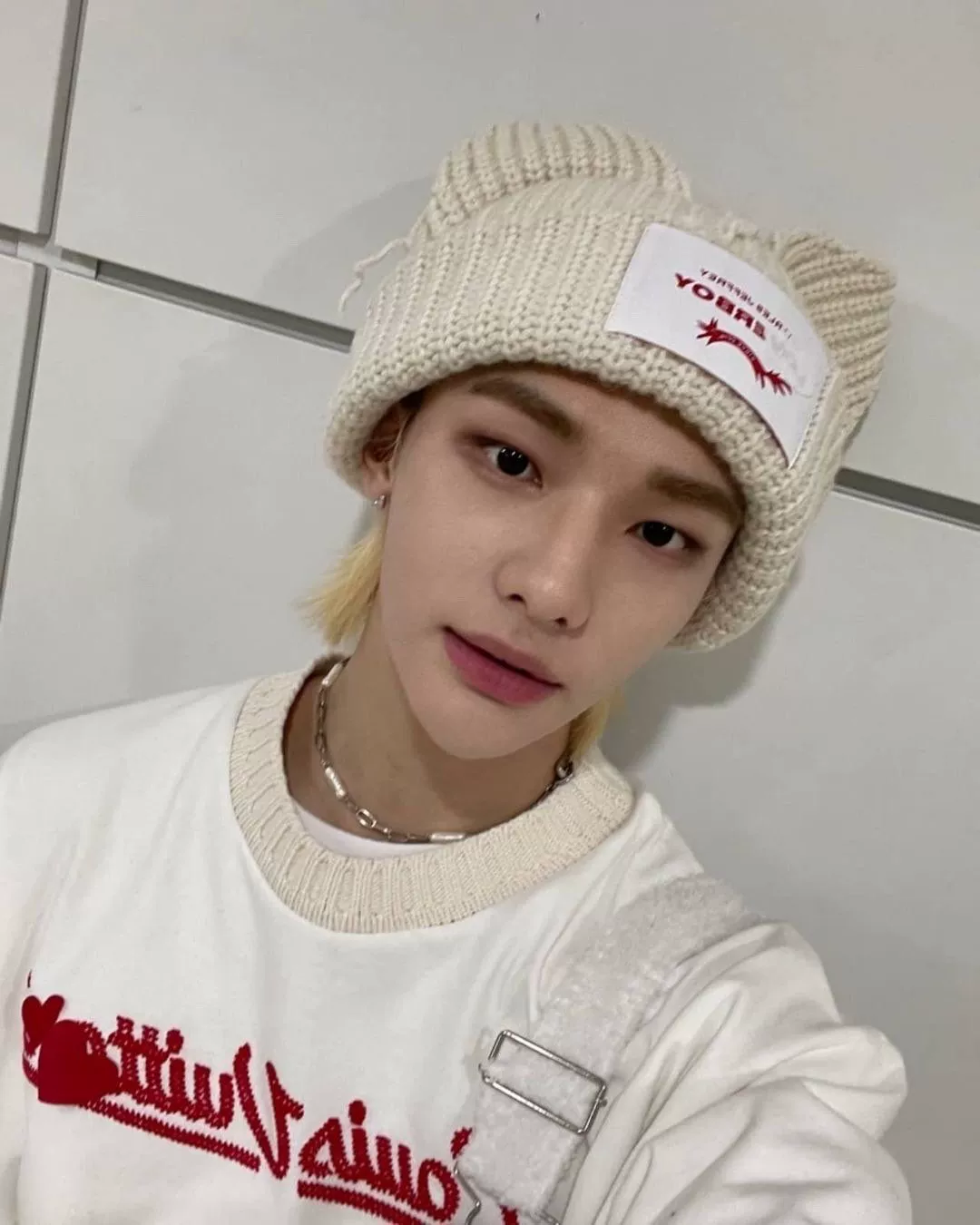 Li Yanhao Wayv WayV Huang Guanheng Hendry та же шапка с кошачьими ушками, вязаная шапка, милая шерстяная шапка