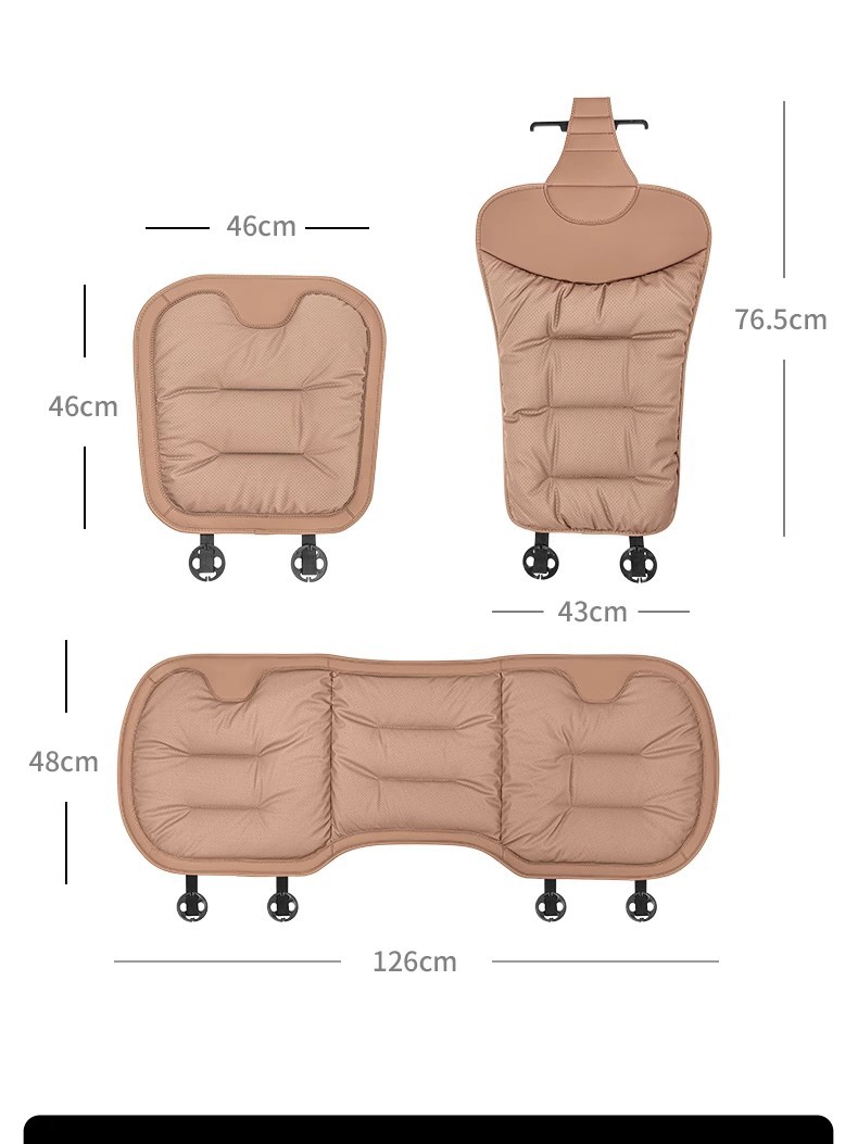 Nappa Leather Summer Single Piece Ventilated Car Seat Cushion