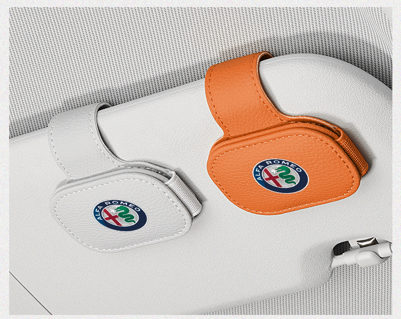 Suitable for Alfa Giulia Juliet/Stelvio Car Glasses Clip Multi-Functional Magnetic Absorption