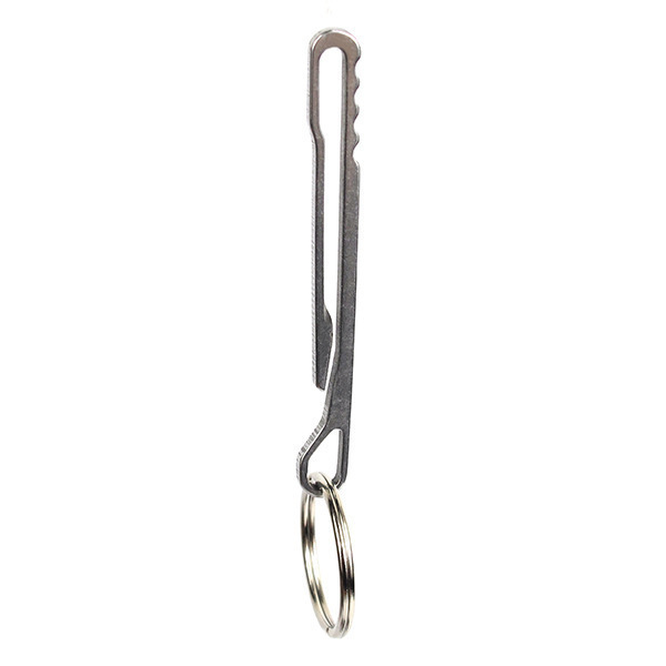 Stainless Steel Rattlesnake Waist Clip with Key Ring, Outdoor Portable Tool, Money Clip, Bill Holder, Carabiner, Quick Release