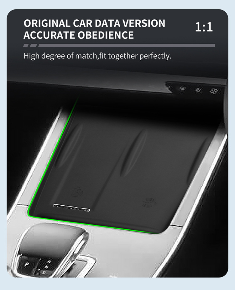 Suitable for 22-25 Models of Chery Omoda C5 Central Control Wireless Charging Silicone Anti-Slip Mat Car Modification Products