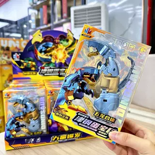 五龙合体激变龙蛋变形恐龙机器人男孩儿童小玩具培训机构礼品批发