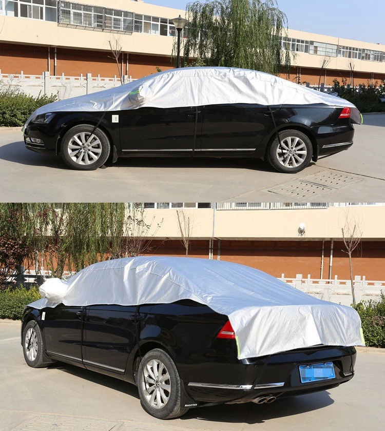 Car Half Cover Sunshade Sunscreen Heat Insulation Rainproof Frostproof