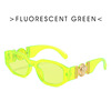 Retro glasses solar-powered, metal decorations, sunglasses, European style, suitable for import