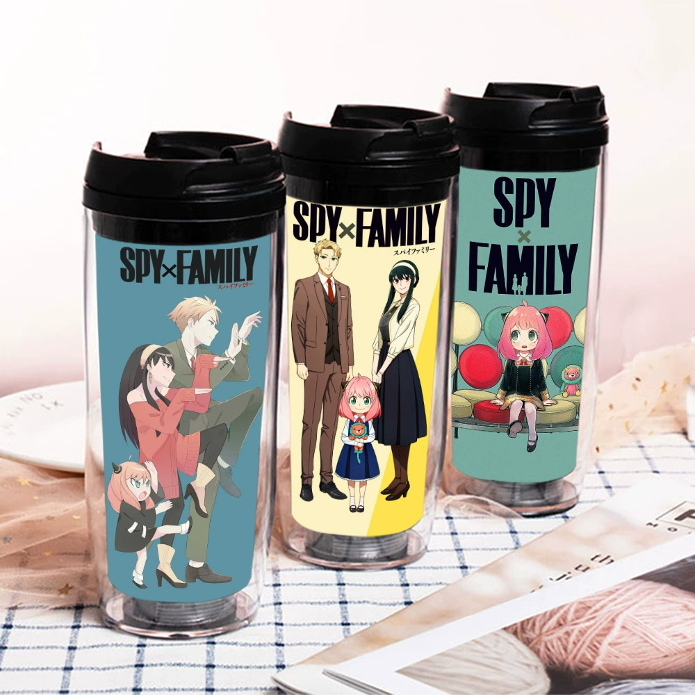SPY × FAMILY spy spy has a straw cup summer new simple student cup drink cup