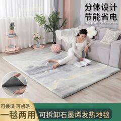 取り外し可能な洗濯機洗浄グラフェン電気カーペット家庭用リビングルーム移動床暖房マット加熱足暖房マット