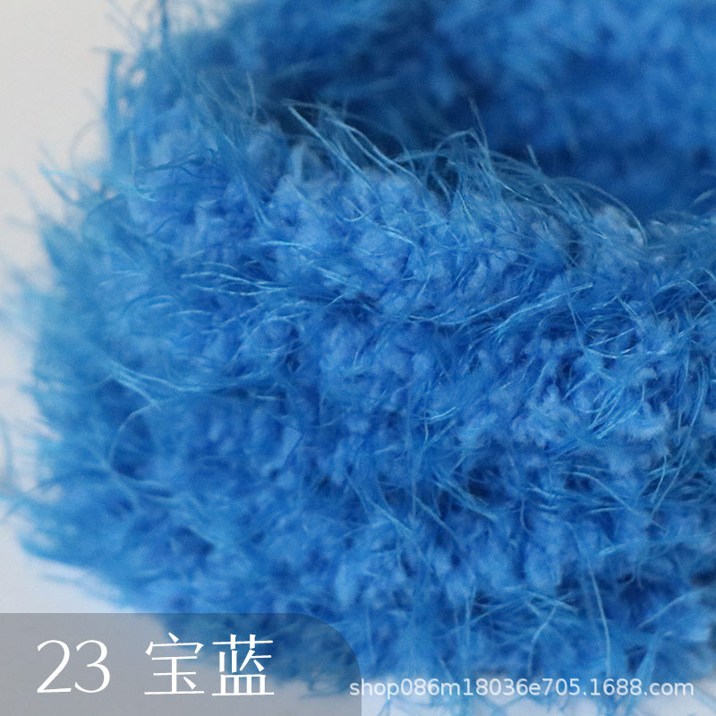 Suministro directo de fábrica 15mm de lana larga felpa trenzado palo súper grueso súper denso hecho a mano DIY pequeño perro de leche Raíz de pelo