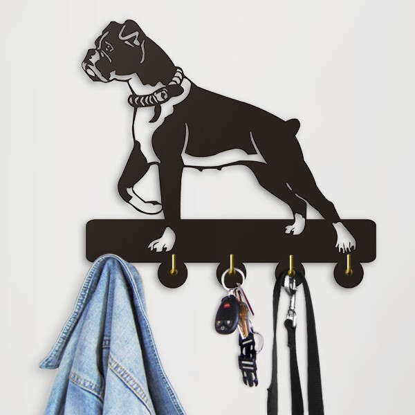Puppy kitchen bathroom modern design boxer dog robe hook 5 hooks coat hat/unique style hanger