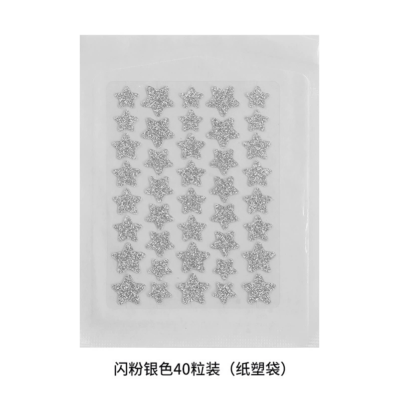 Acne Patch Hydrocolloid Star Stickers, Glitter & Tea-Tree Options, 8–48 pcs