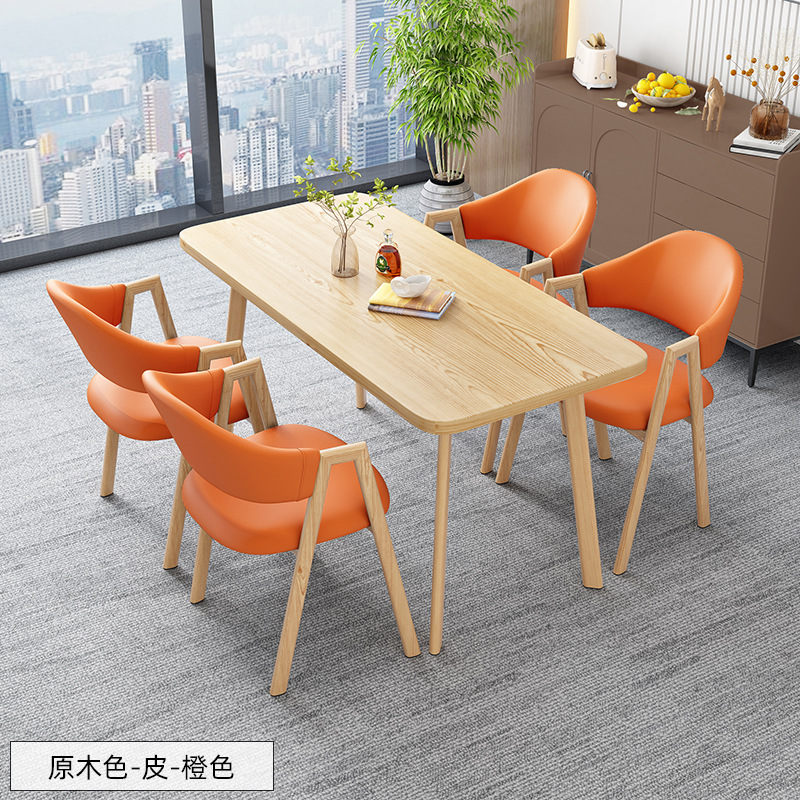 北欧の長方のテーブルは簡単で、業務的に接客します。