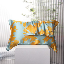 高端奢华100%桑蚕丝枕套数码印花真丝夏季枕芯天丝成人枕头套睡眠