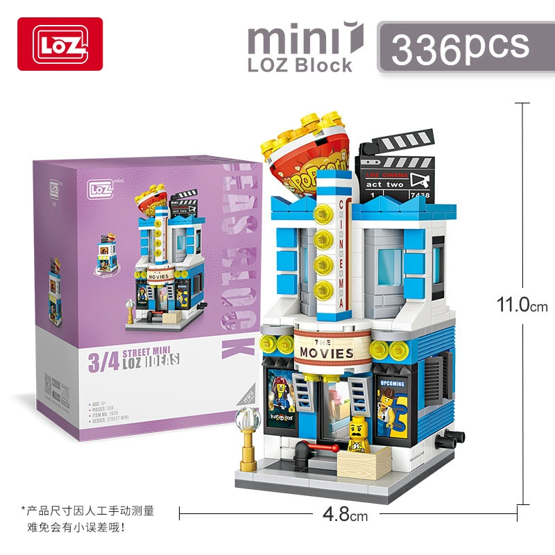 Lizhi LOZ Street View, мелкие строительные блоки, самостоятельная сборка, игрушка, мини-модель, строительные украшения, детский подарок, трансграничный