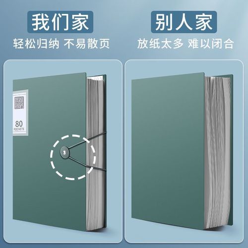 Office folder, multi-layer folder, test paper storage bag, information booklet, information organization, 4 transparent page turning manufacturer