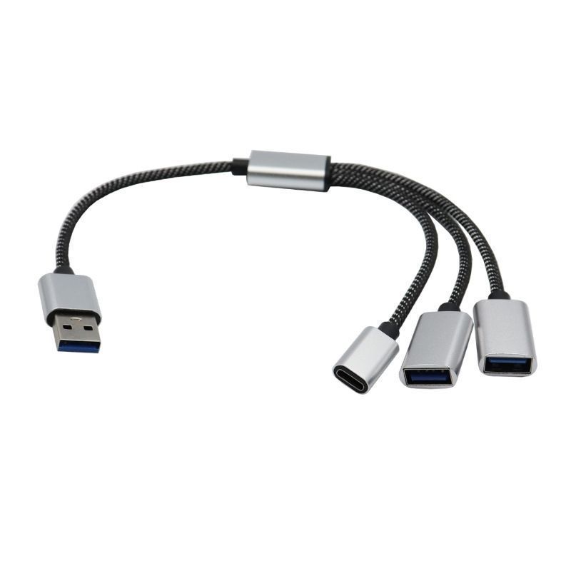 1つの2つの1つの3つのUSBケーブルの接続器はTYPE-Cの雌のハブのコンピュータのUSBの拡張器の卸売りをプラスします。|undefined