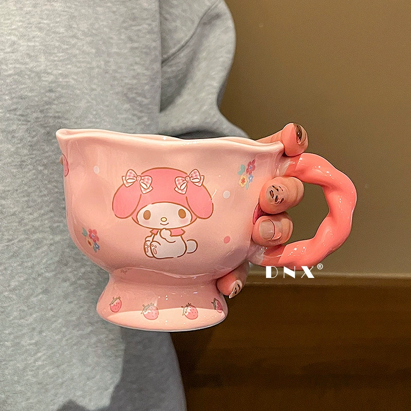 Кружка (Sanrio) Hello Kitty / My Melody 360 мл, керамическая, для офиса и подарка