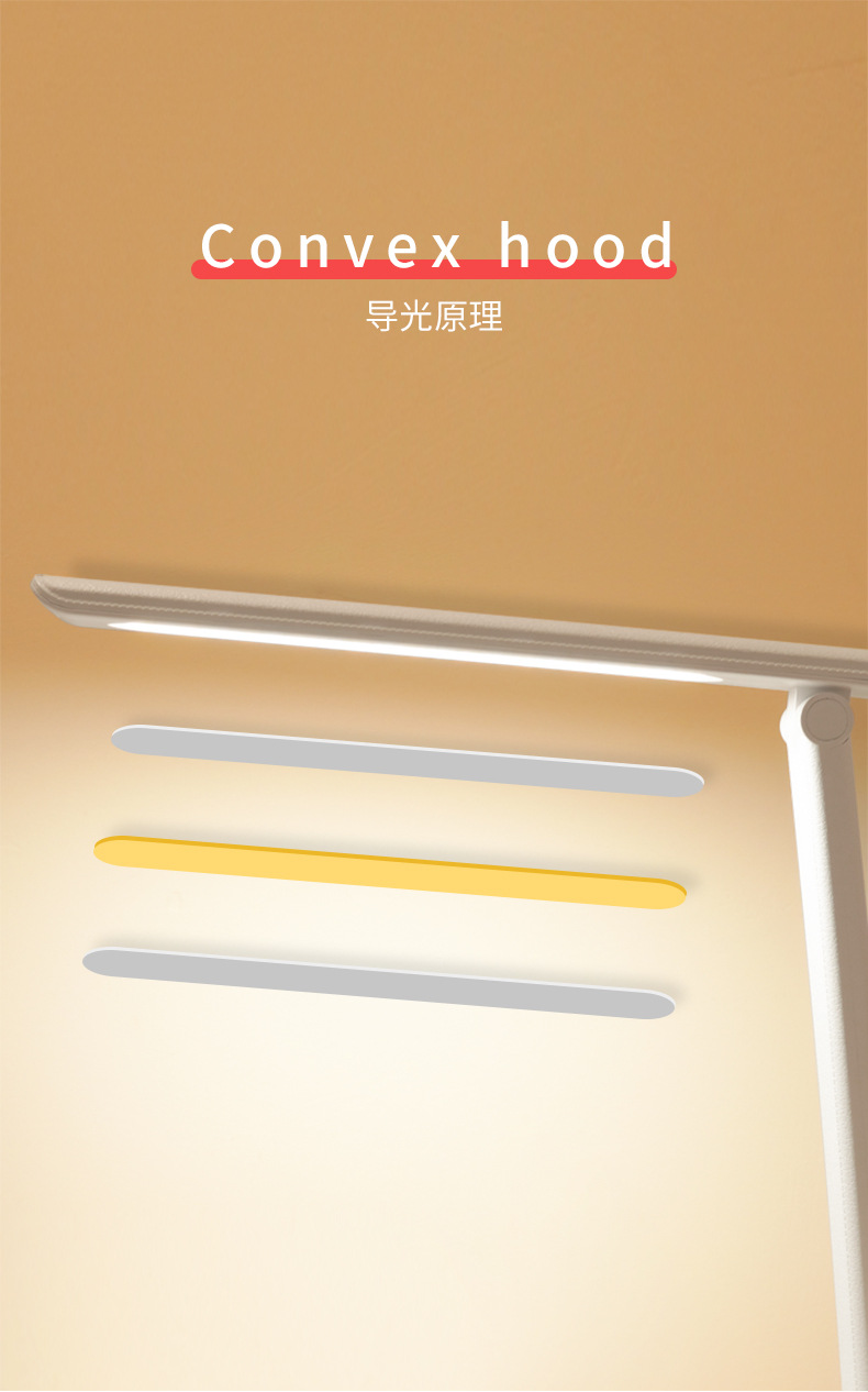 泰格信7022台灯学习护眼书桌床头宿舍充电插电两用阅读写作业礼品详情图9