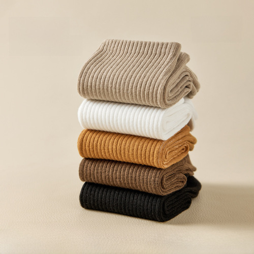 Men's All-Season Mid-Calf Socks, Sports Socks for Men and Women, Long Socks, Solid Color Black and White, High Calf Socks, Basketball Socks, Wholesale