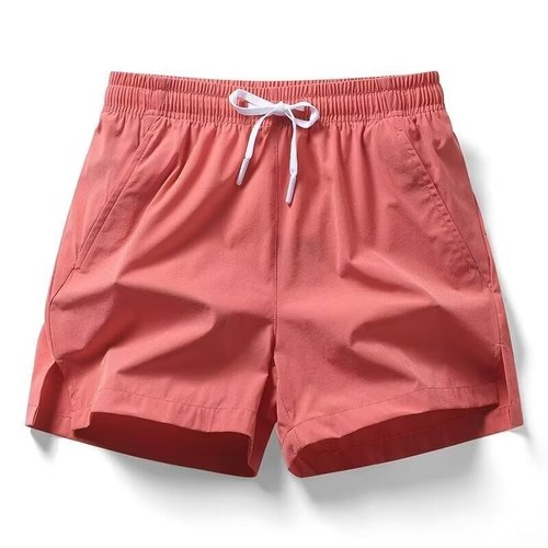Men's American Thin Ice Silk Sporty Casual Shorts Summer Outdoor Quick Dry Training Running Three-Quarter Beach Shorts
