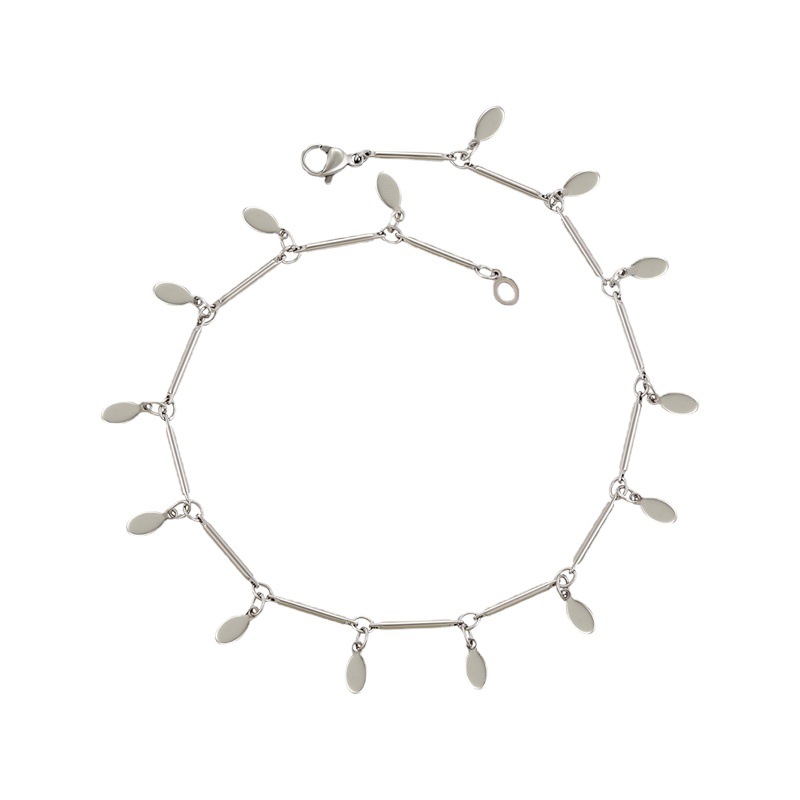 Joyería de Xuking Comercio exterior europeo y americano personalidad transfronteriza moda pie joyería borla lentejuelas blanco tobillera hembra al por mayor