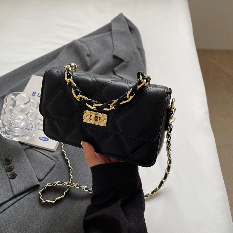 Bolsas de cadena de diamante para mujeres 2025 verano nuevo estilo de moda bolsas de mochilas de alta calidad bolsas cuadradas