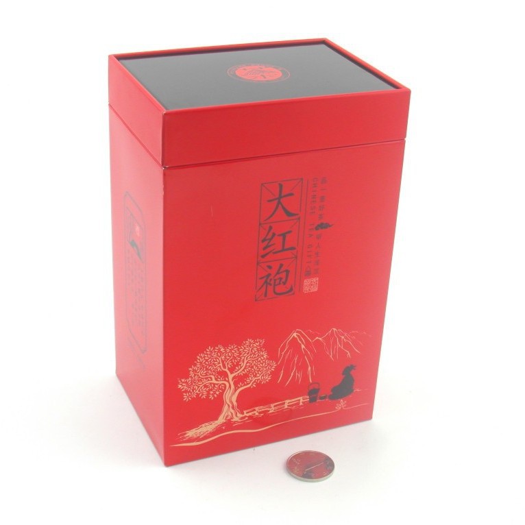 时尚大红袍茶叶铁盒 高档大红袍茶叶罐 大红袍茶叶罐