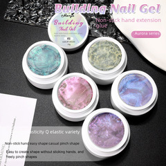新品美甲不粘手極光延長膠捏捏膠可雕花可塑形光療指甲美甲膠批發
