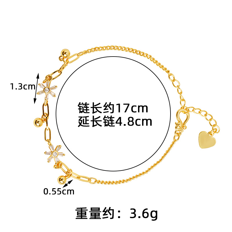 Brazalete de oro de arena vietnamita lujoso ligero, copo de nieve, bordilla, joyas de mano, moda femenina, joyas de alta calidad que no se desvanecen.