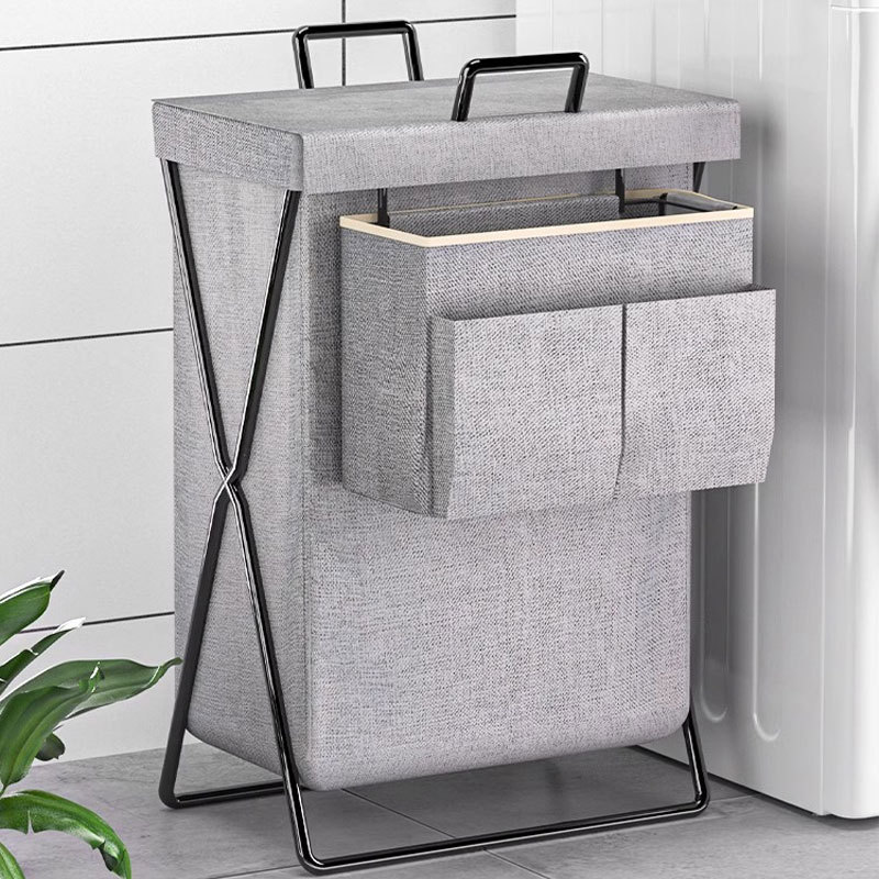 Cesta de lavandería ropa sucia cesta de almacenamiento cesta de lavandería plegable hogar Baño sala de estar lavandería cesta de la ropa bolsa
