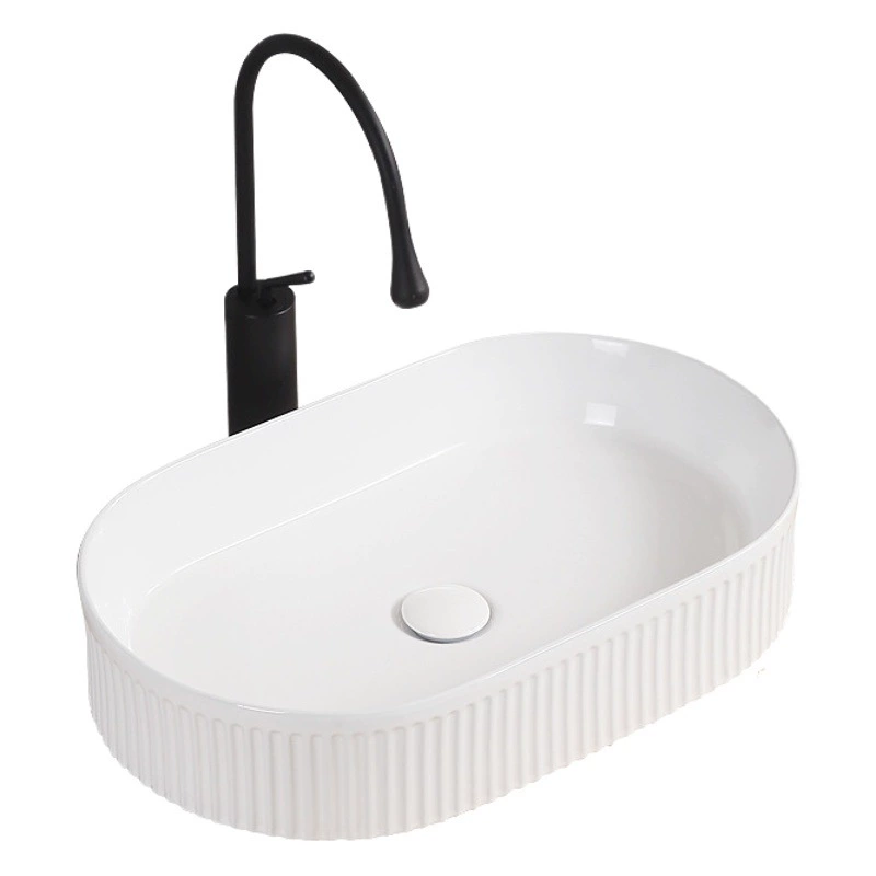 Умывальник прямых продаж с фабрики, круглый овальный квадратный умывальник, керамическая полосатая столешница, умывальник для маленькой квартиры