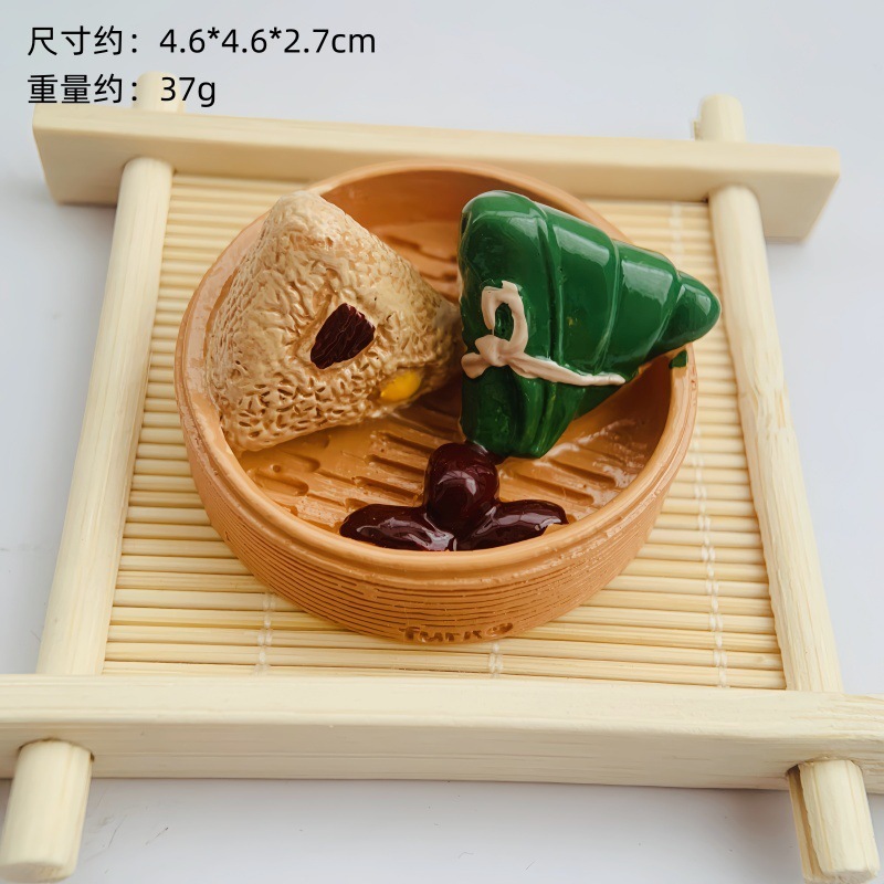 新款中式美食树脂冰箱贴中国菜系食玩冰箱贴直播间对对碰盲袋批发|undefined