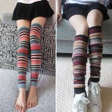 Winter warm leg warmer for women Over knee long leg socks跨