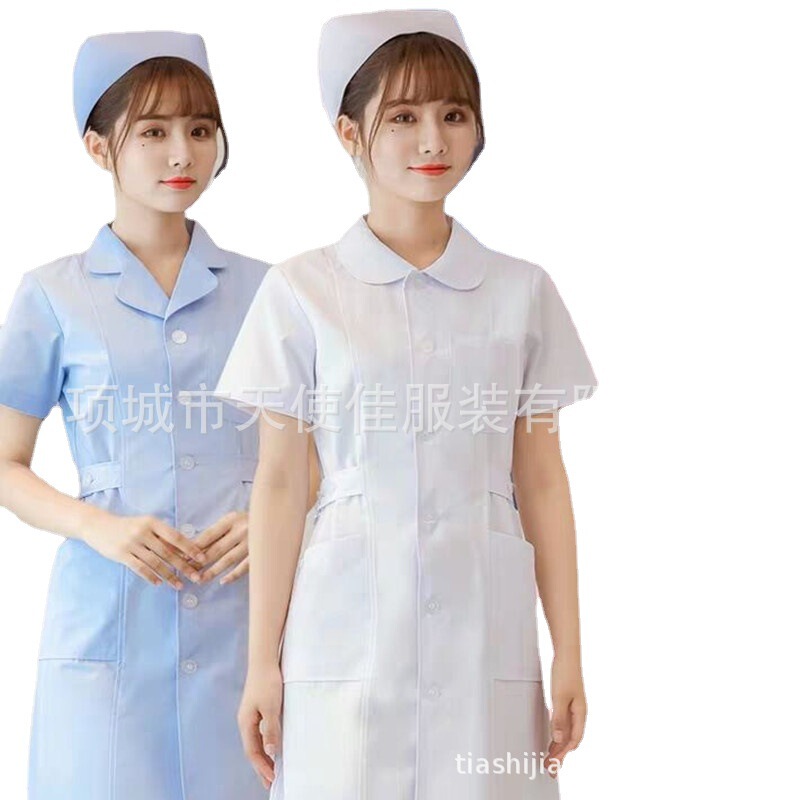 K-style White Outwear Nurse Clothes Long Doctor Clothes Beauty Dental Clinic Pharmacy Physician Clothes Maternity Clothing Wholesale