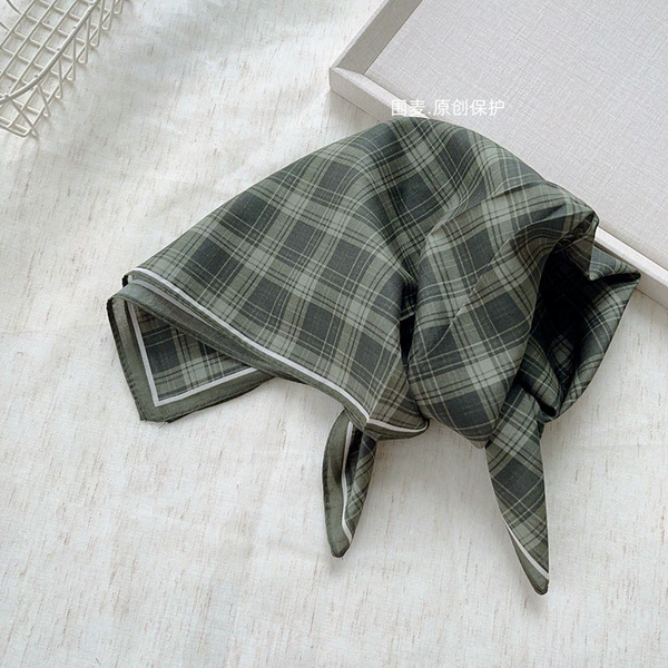 Army green plaid