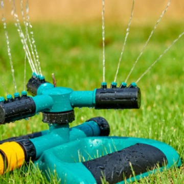 Jardín rociador giratorio automático de césped 360 grados rociador giratorio riego verduras regar flores agrícola versión de la serie rociador