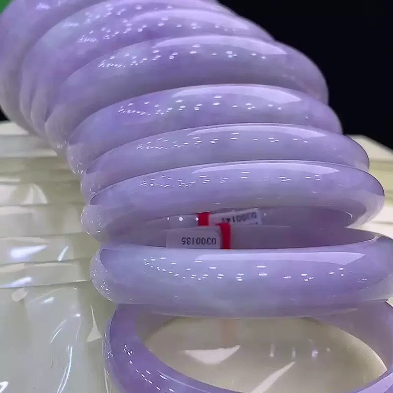 做工细腻无裂缝 紫罗兰翡翠手镯缅甸翡翠天然A货厂家批发三八节